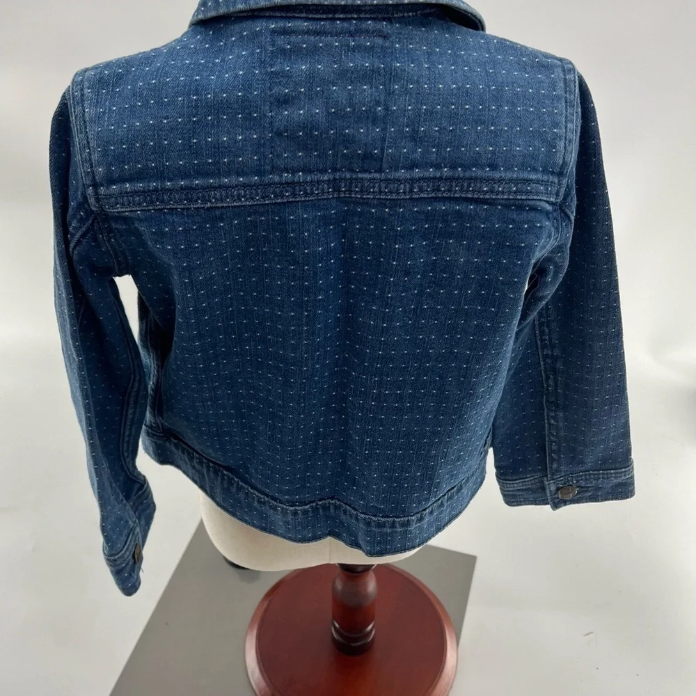 Hanna Andersson Jean Jacket with Patch Details - Size 100 (US Size 4)